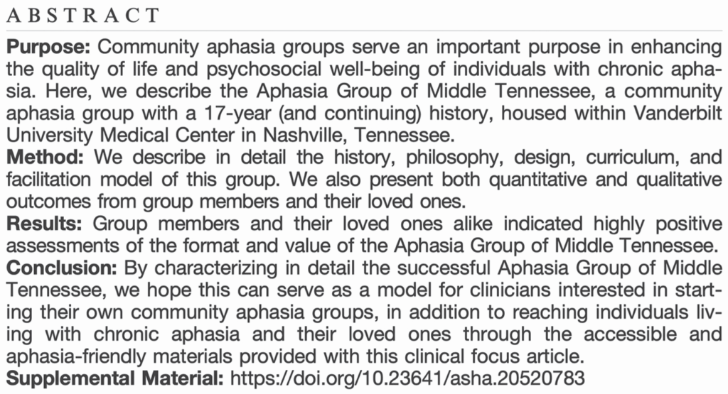 Typical scientific abstract